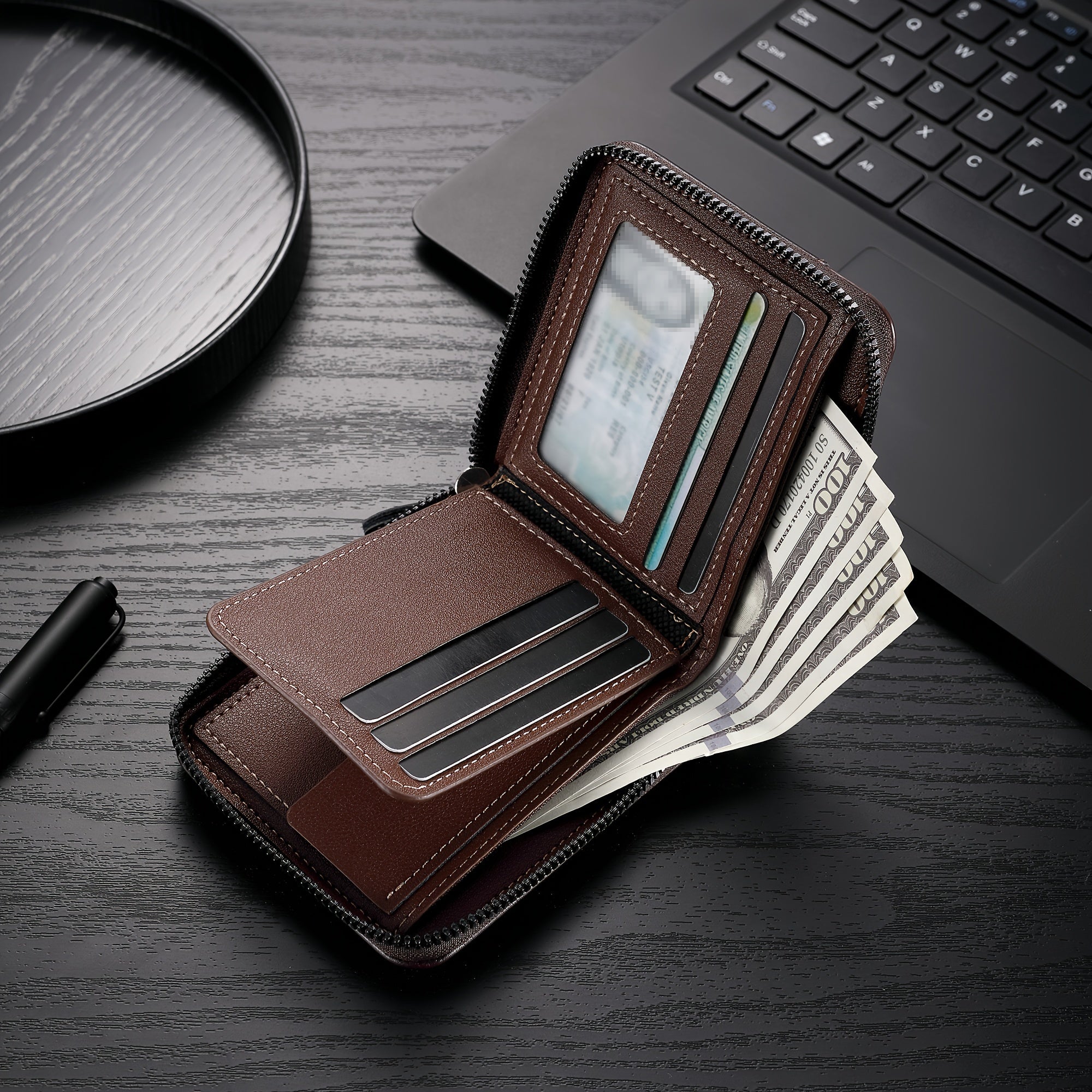 Stylish Men's Zipper Wallet
