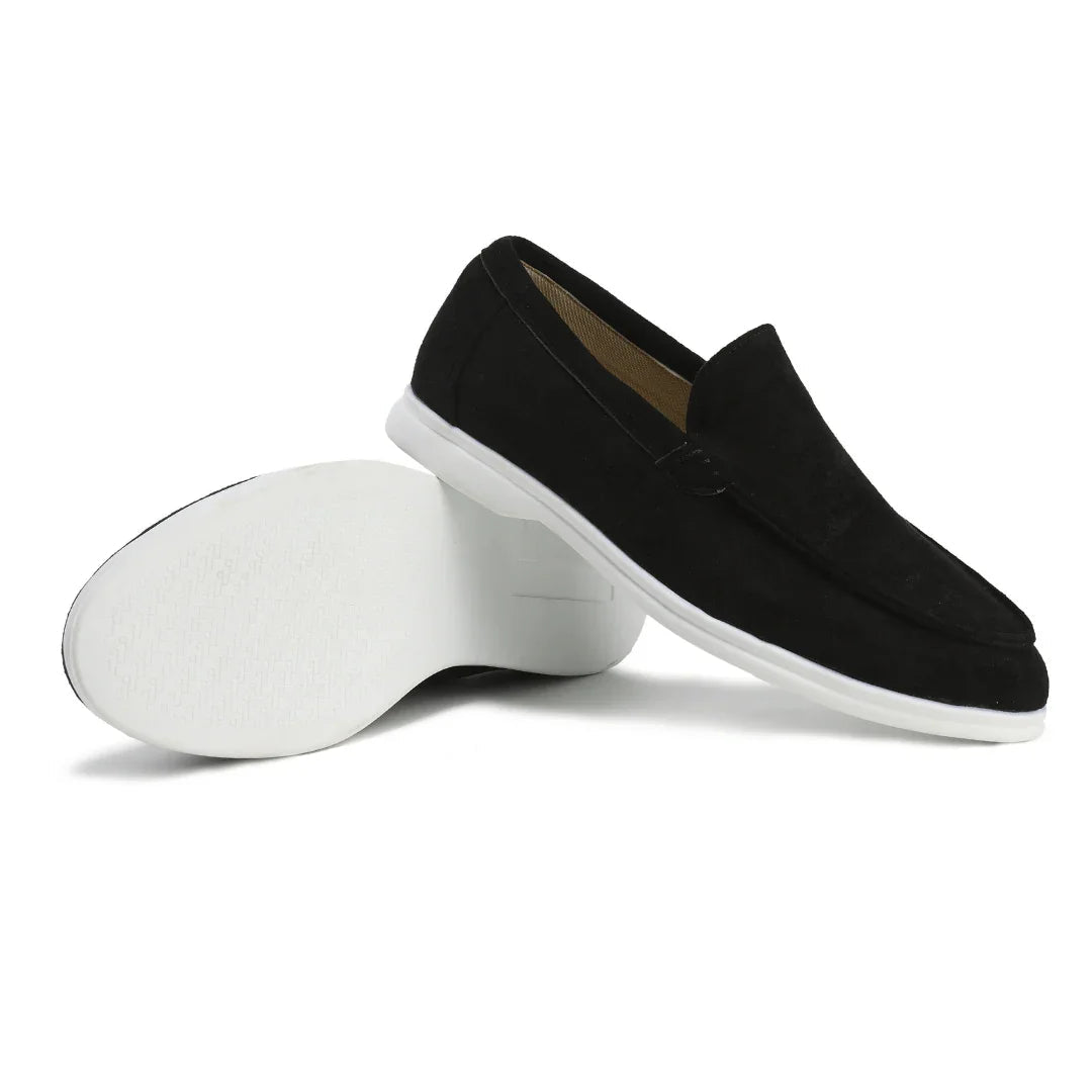 Mocassins pour hommes en daim profil bas