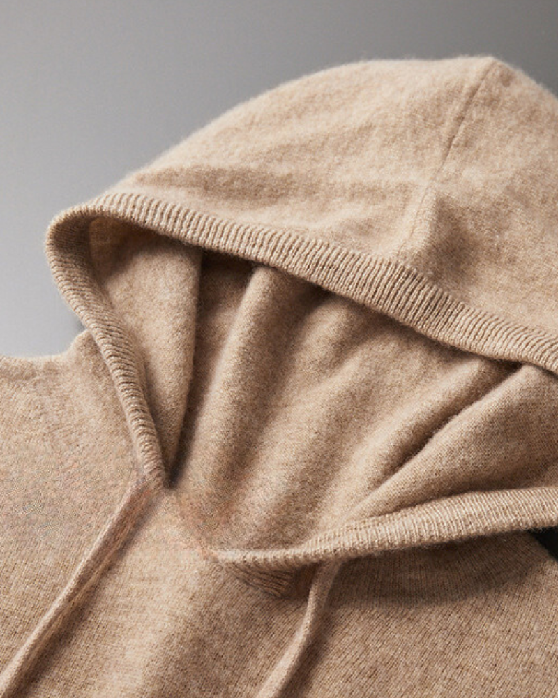 100% Kaschmir Kapuzenpullover