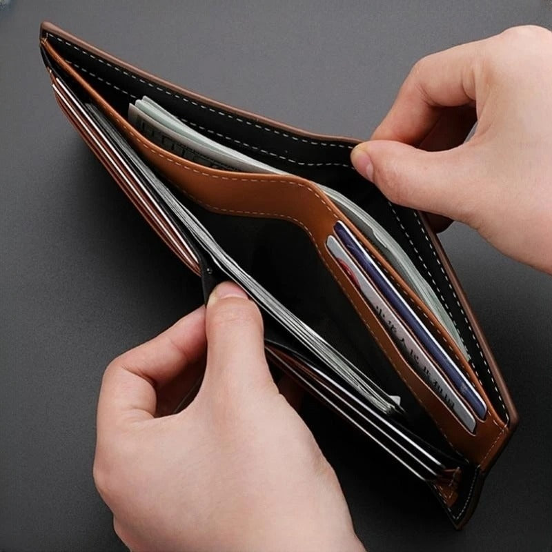 Striped Bifold Wallet – Menelites Edition