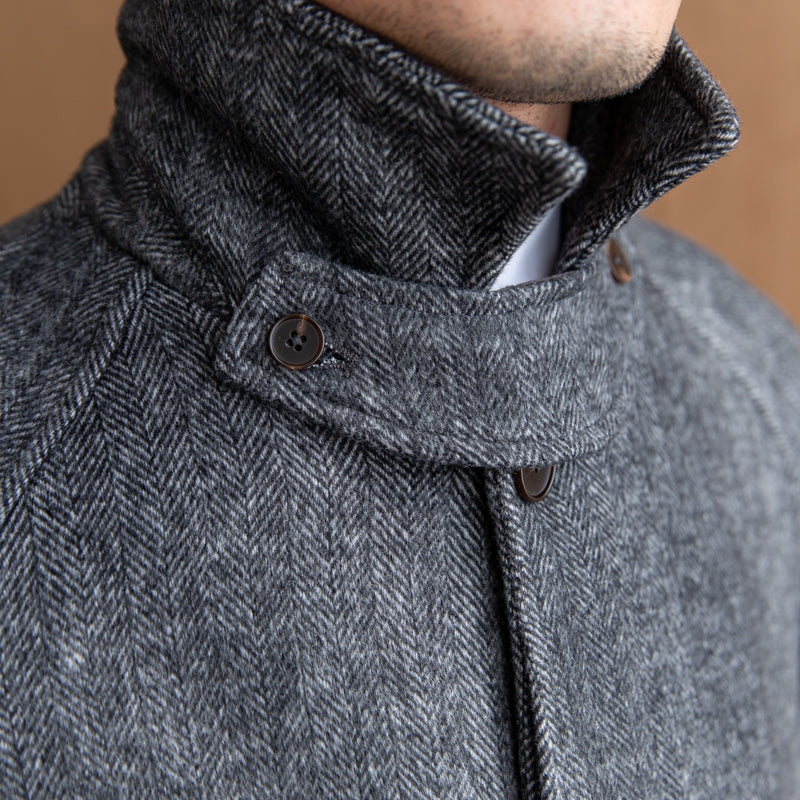 Manteau raglan ceinturé en mélange de laine Royal Albert