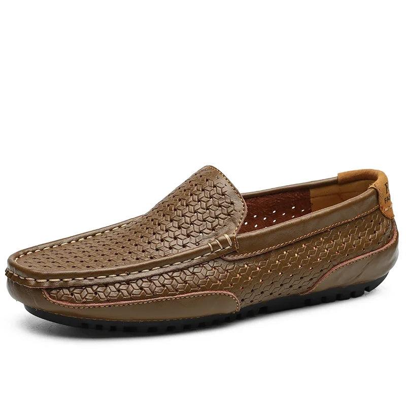 Solenizio Oxford Leather Loafers