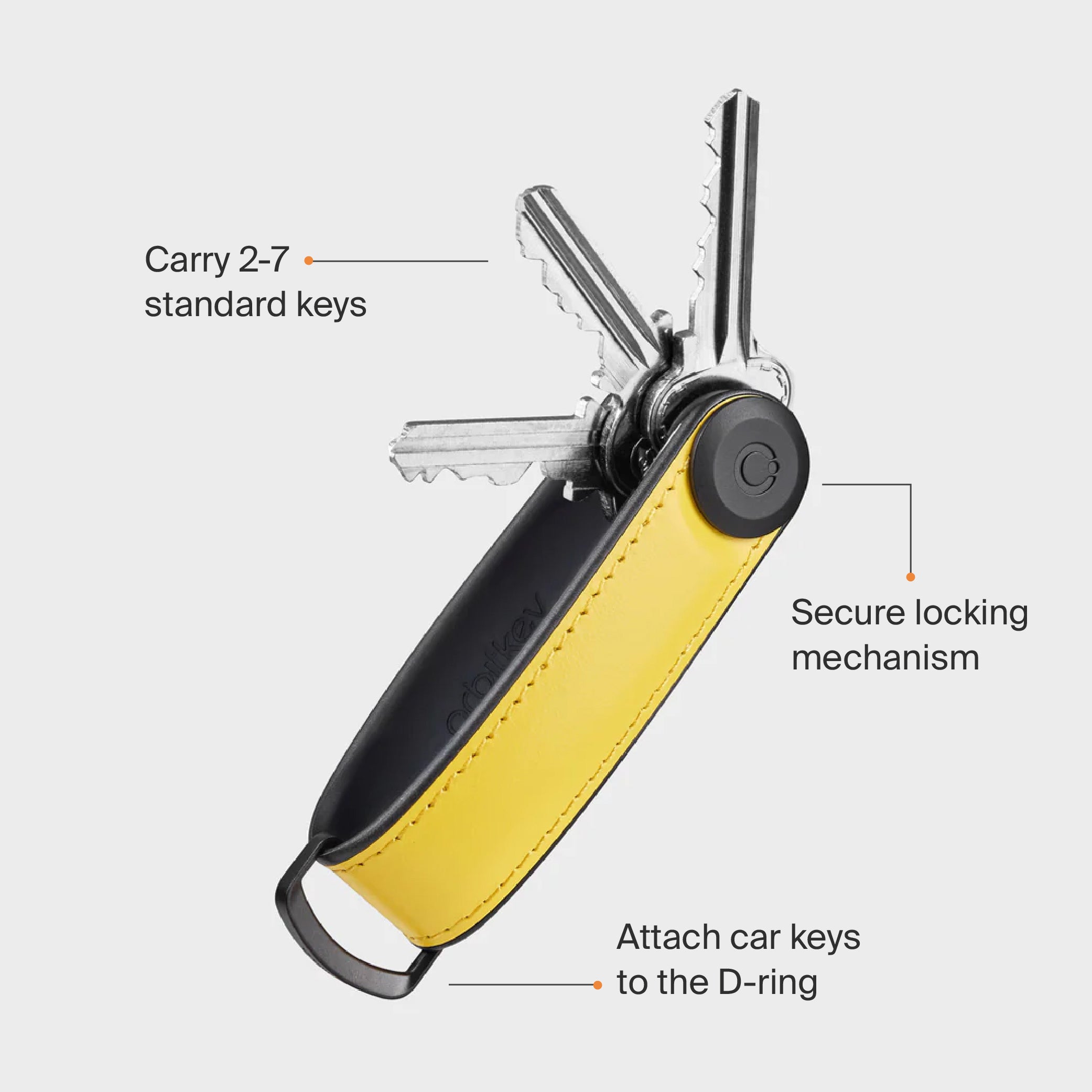 Stamford Leather Key Case — Saddle Stitch