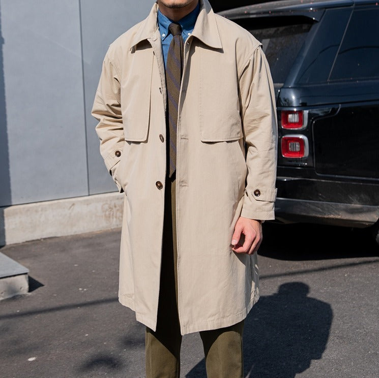 Vintage Bourbon Baumwoll-Trenchcoat