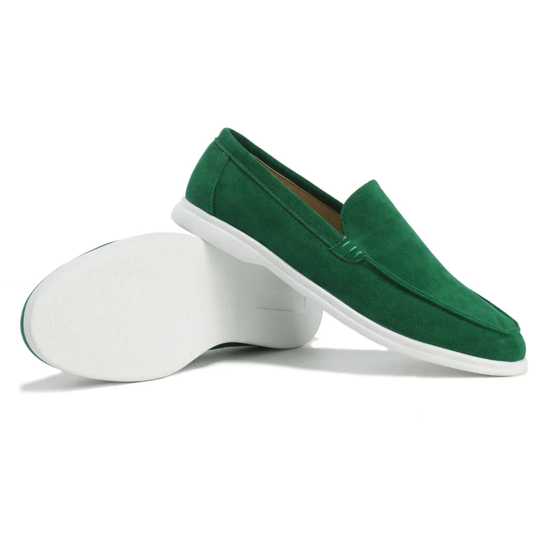 Mocassins pour hommes en daim profil bas