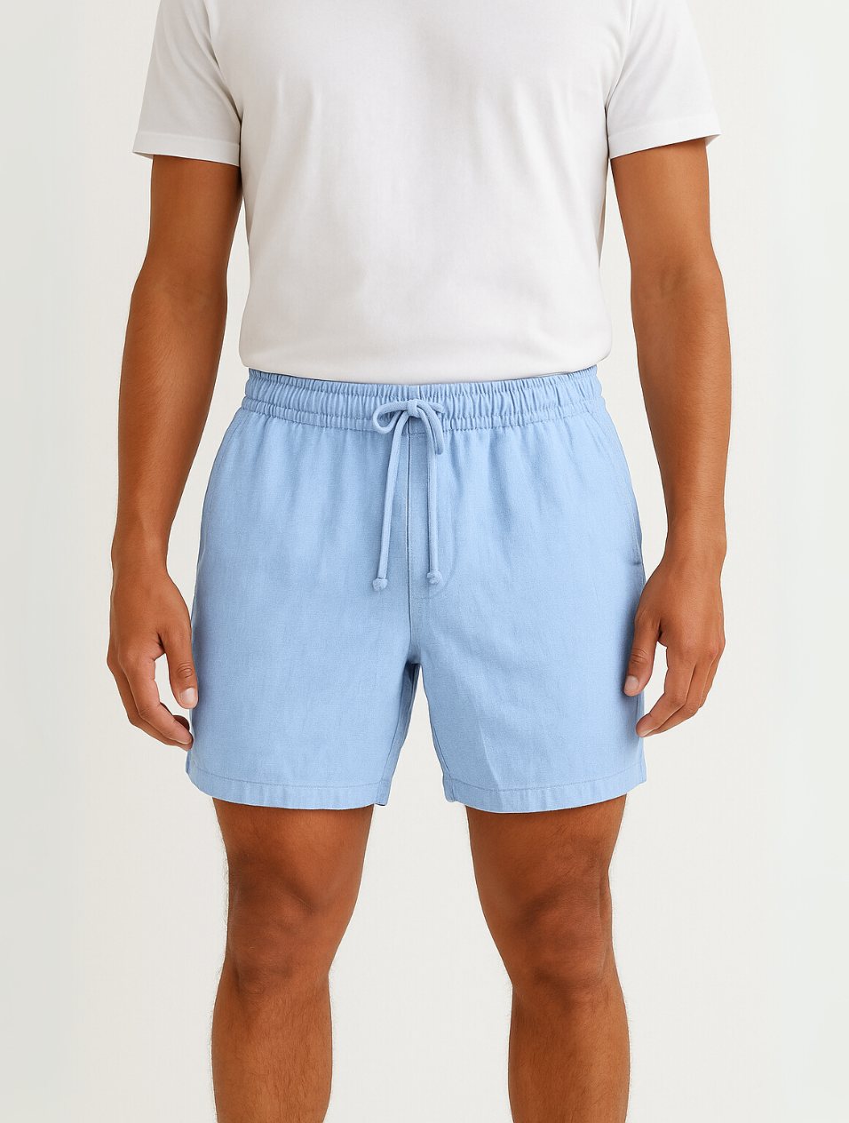 Ascott Leinen Shorts – Blau