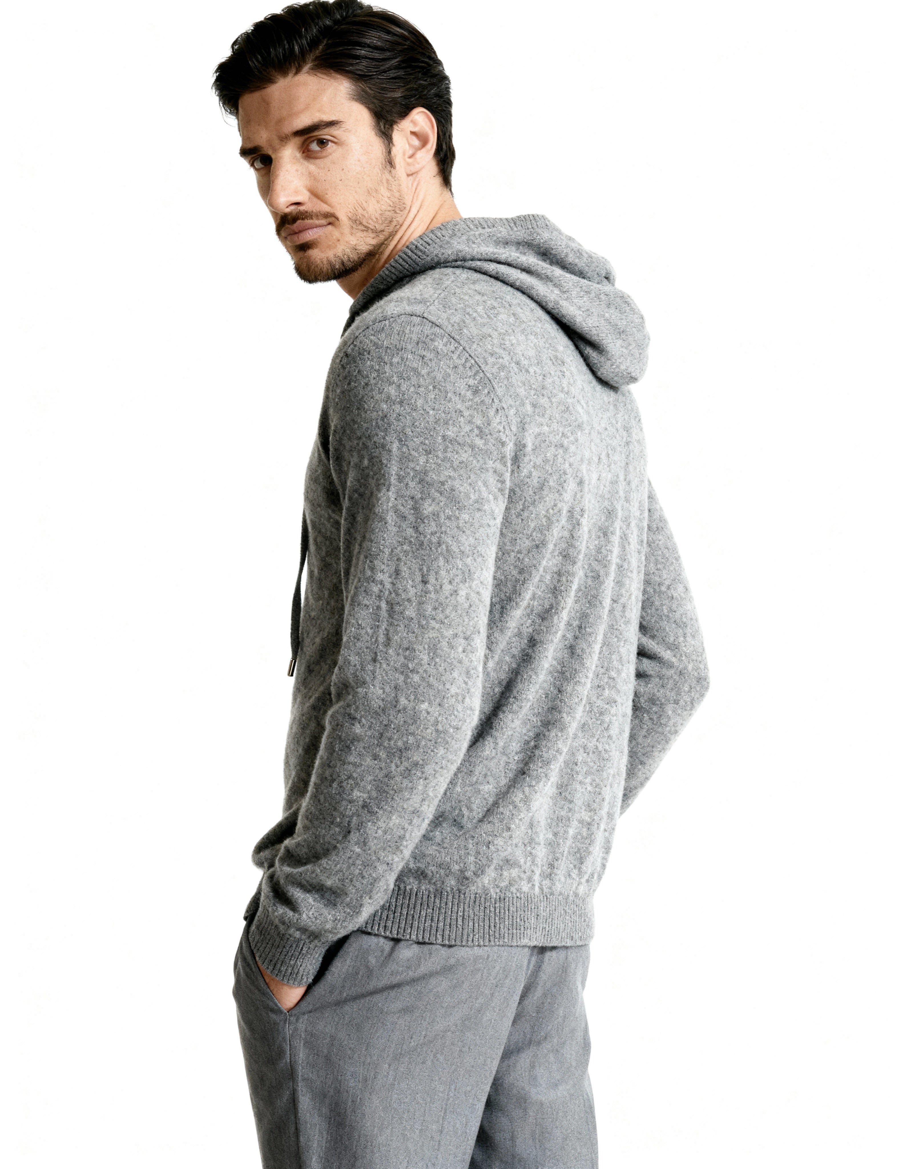 100% Kaschmir Kapuzenpullover