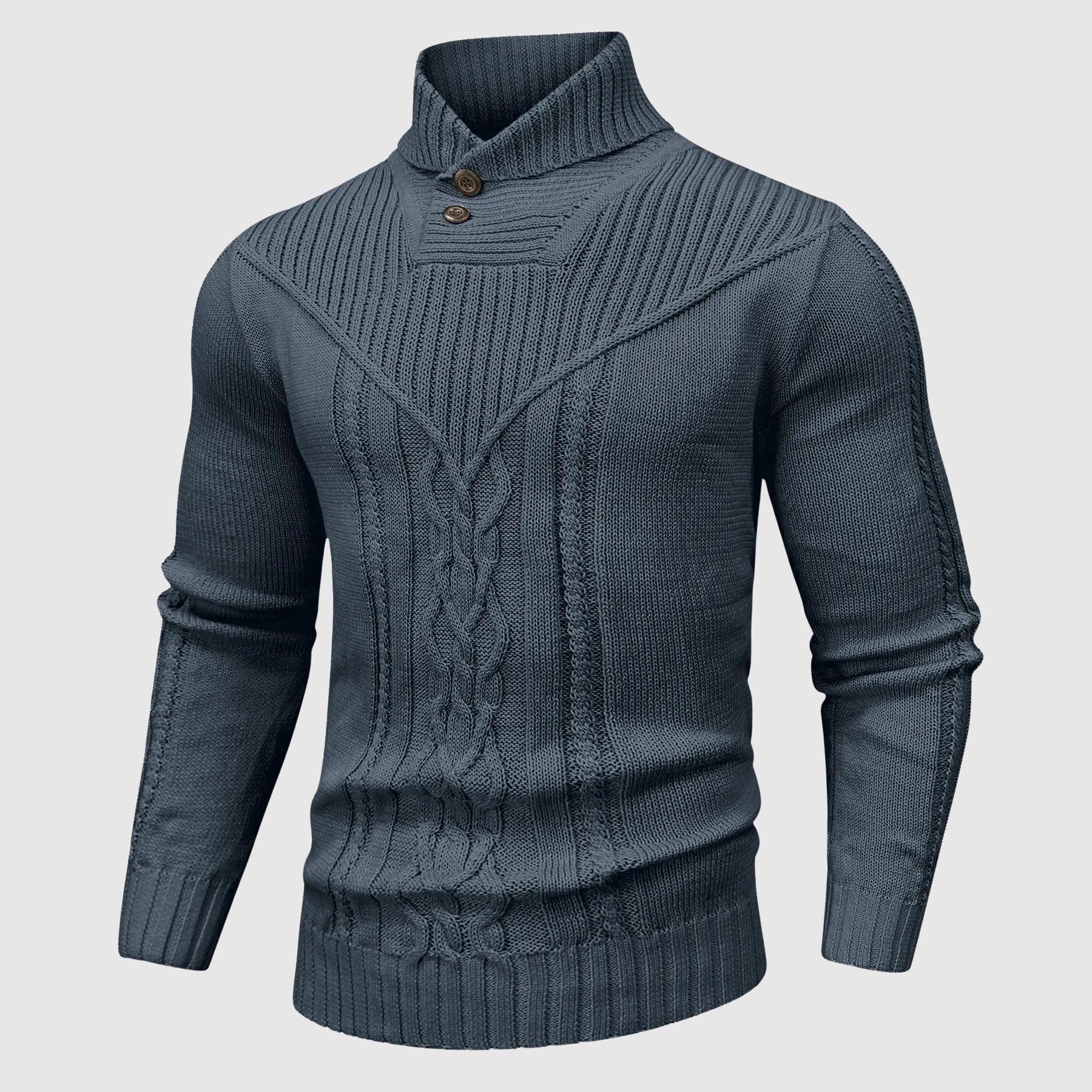Veneti Tailored Stand-Collar Pullover - Fayymont Co