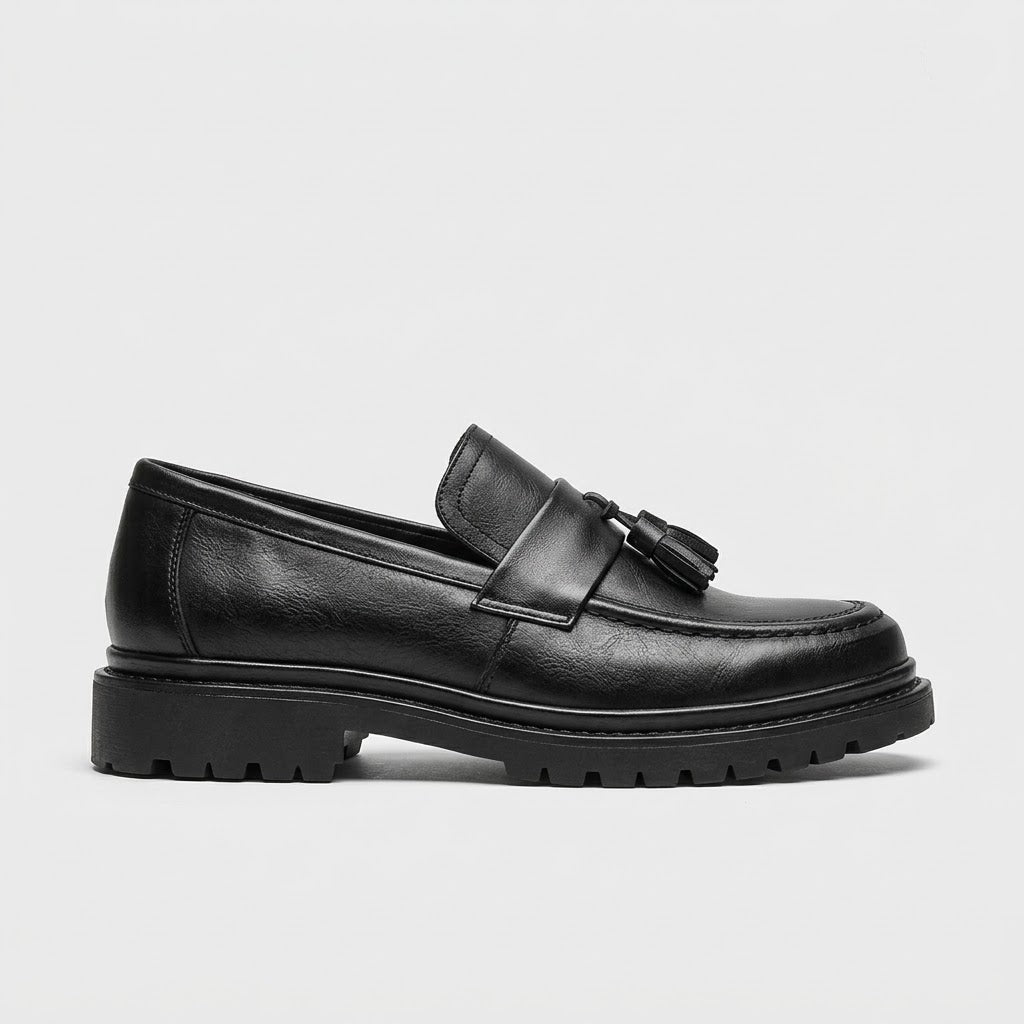 Black loafers