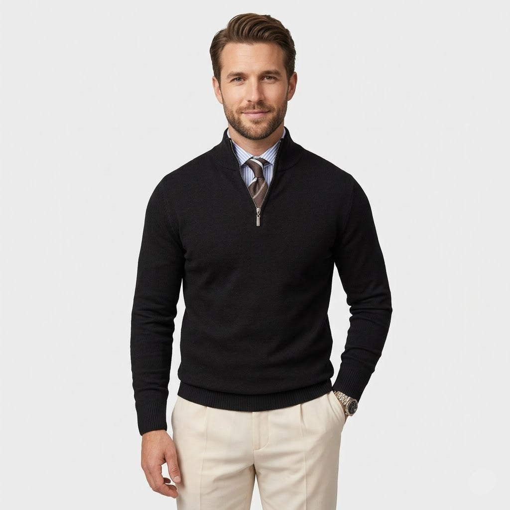 Romania Quarter Zip Sweater
