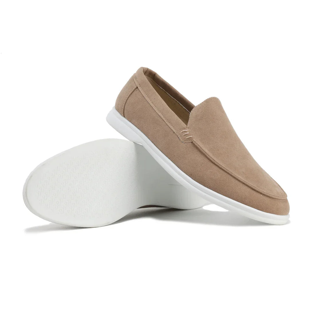Mocassins pour hommes en daim profil bas