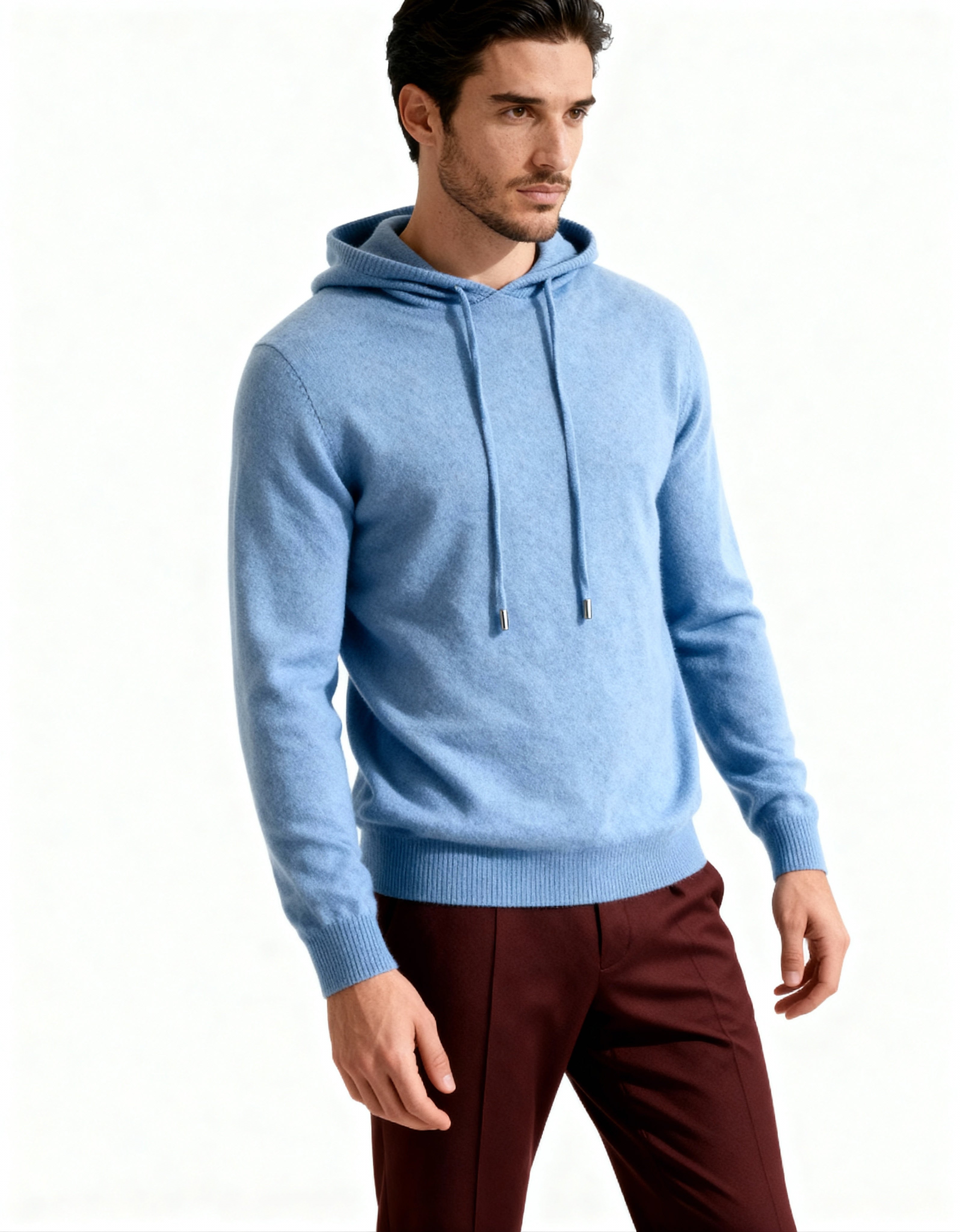 100% Kaschmir Kapuzenpullover