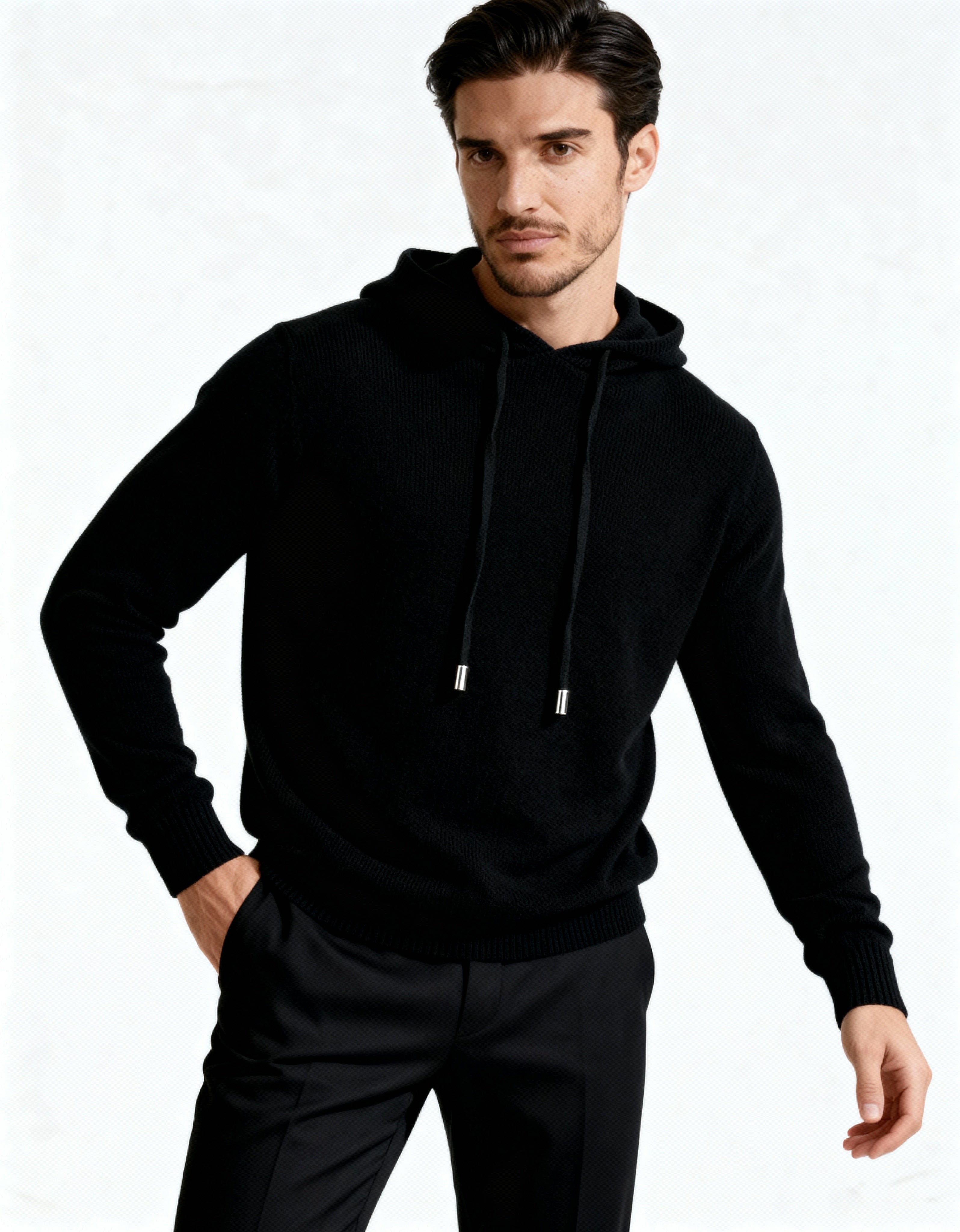 100% Kaschmir Kapuzenpullover