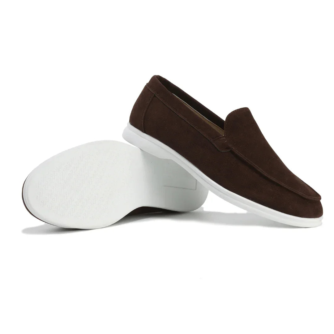 Mocassins pour hommes en daim profil bas