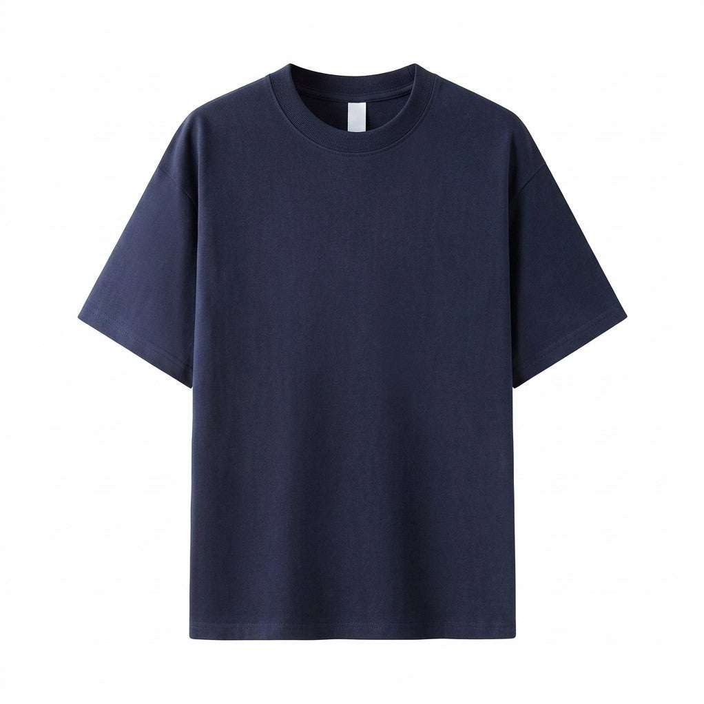 Cascais cotton T-shirt in Midnight Navy