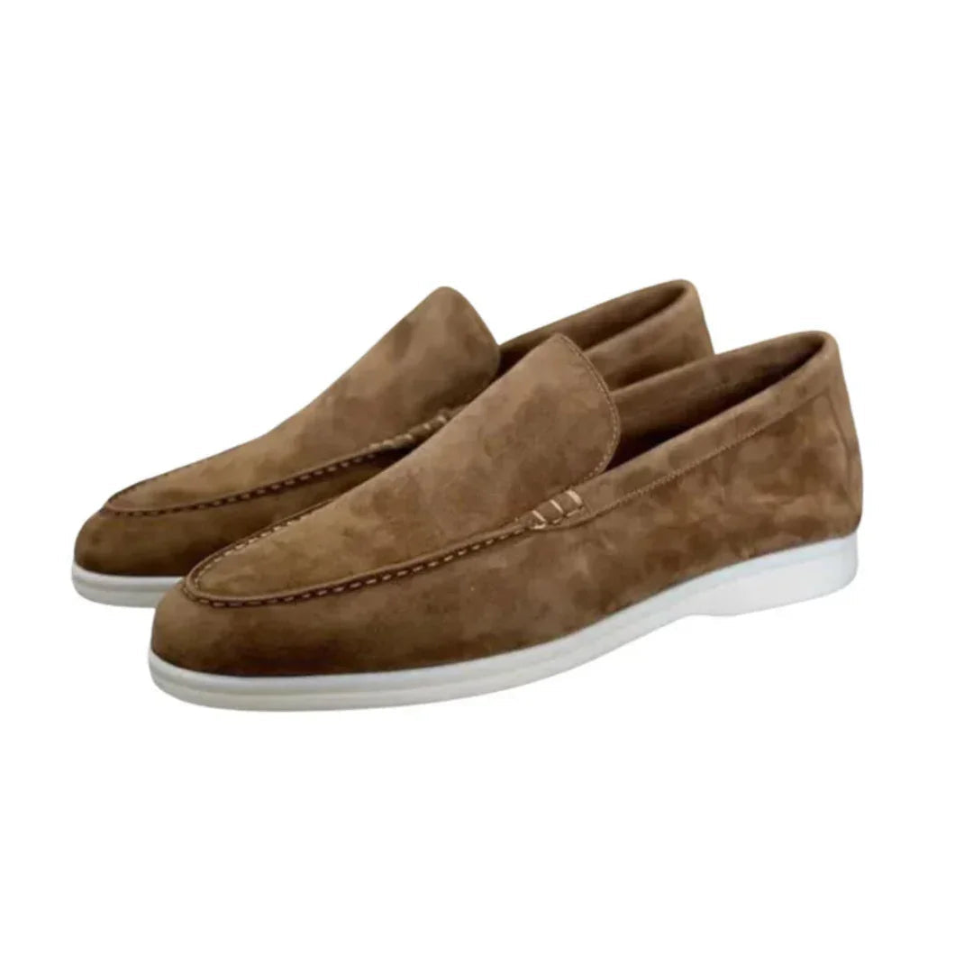 Mocassins en daim pour hommes style Old Money
