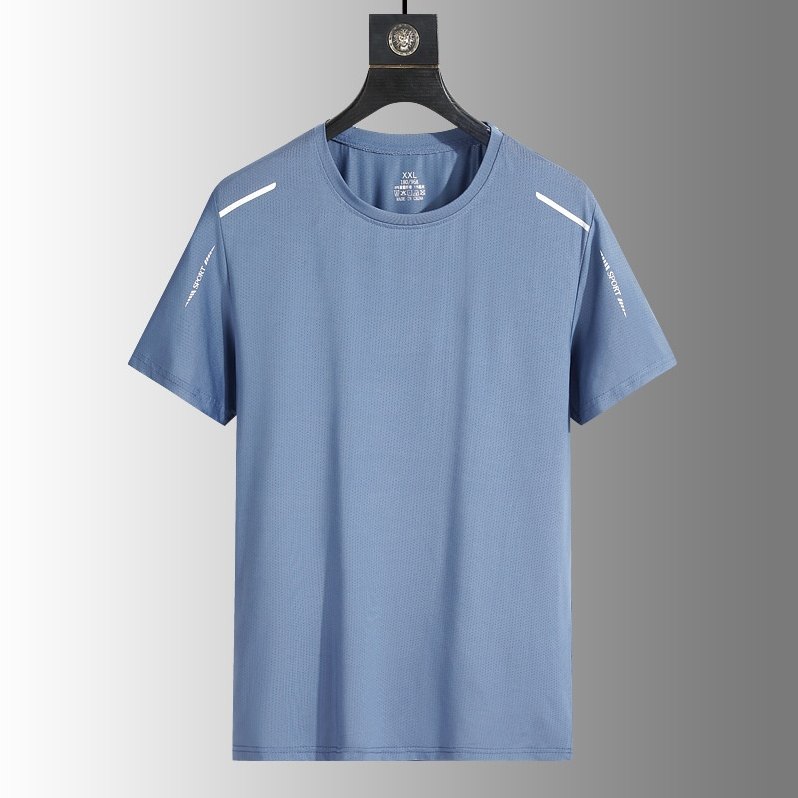 Men's Ultra Comfortable Active T-Shirt in Steel Blue