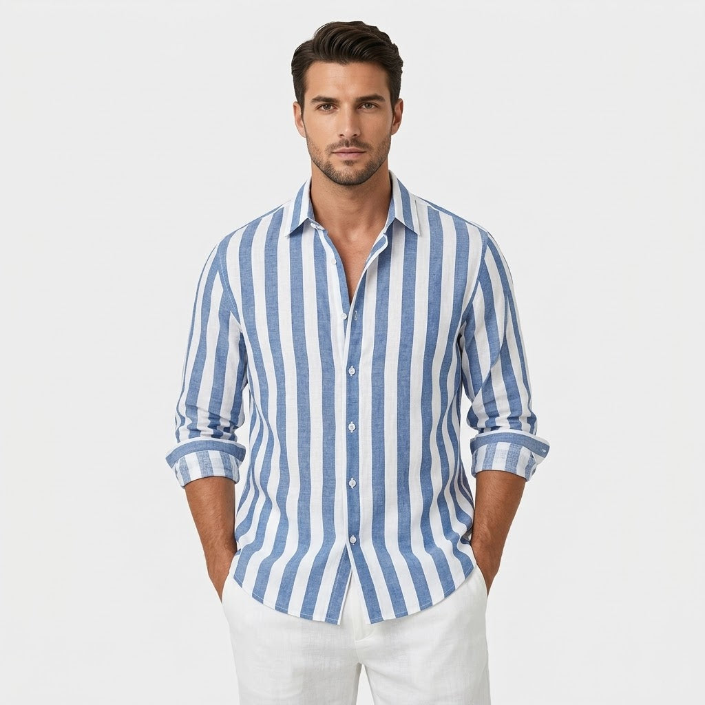 Savile Linen Blend Shirt – Tailored Cut