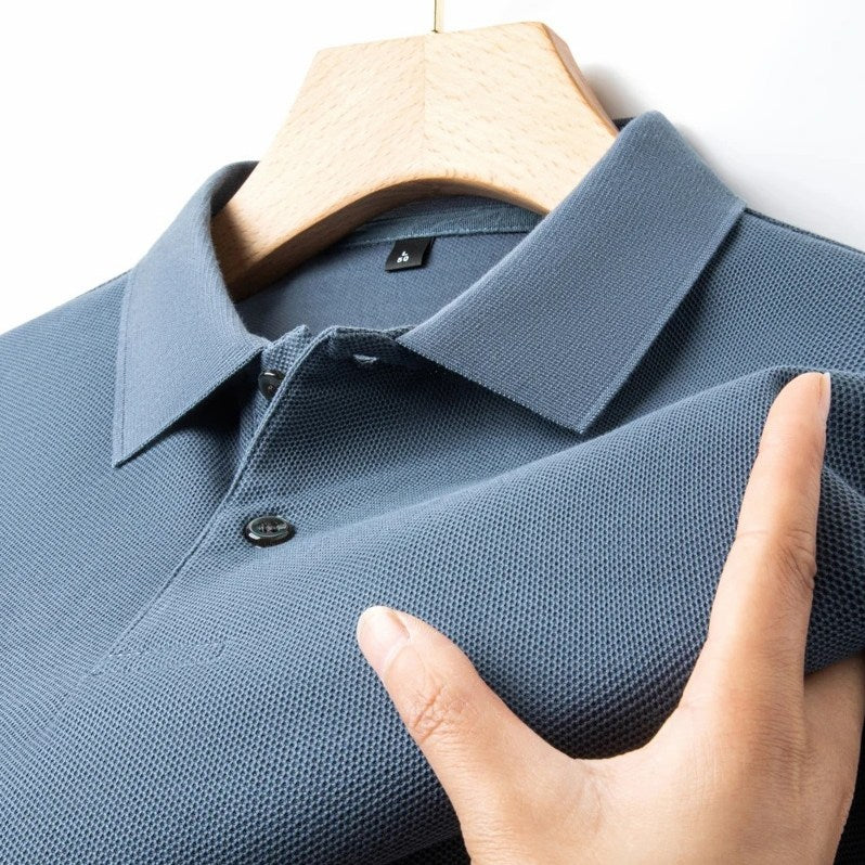 Men's Ultra Comfortable Cotton Polo Shirt in Sky Blue