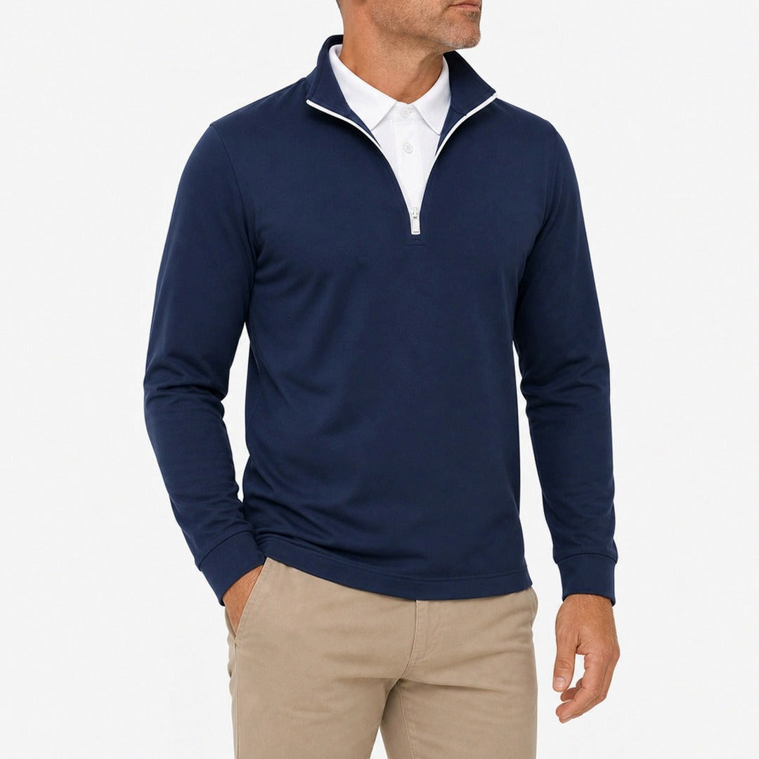 Leon - Men’s Ultra Comfortable 2-in-1 Quarter-Zip — 6