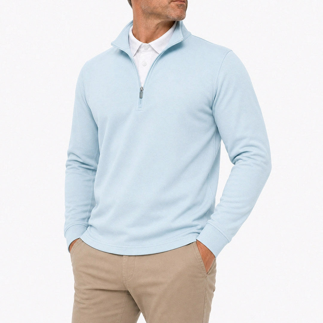 Leon - Men’s Ultra Comfortable 2-in-1 Quarter-Zip — 12