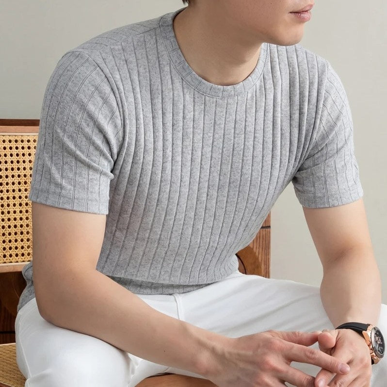 Men's Ultra Comfortable Ribbed T-Shirt — detail 8