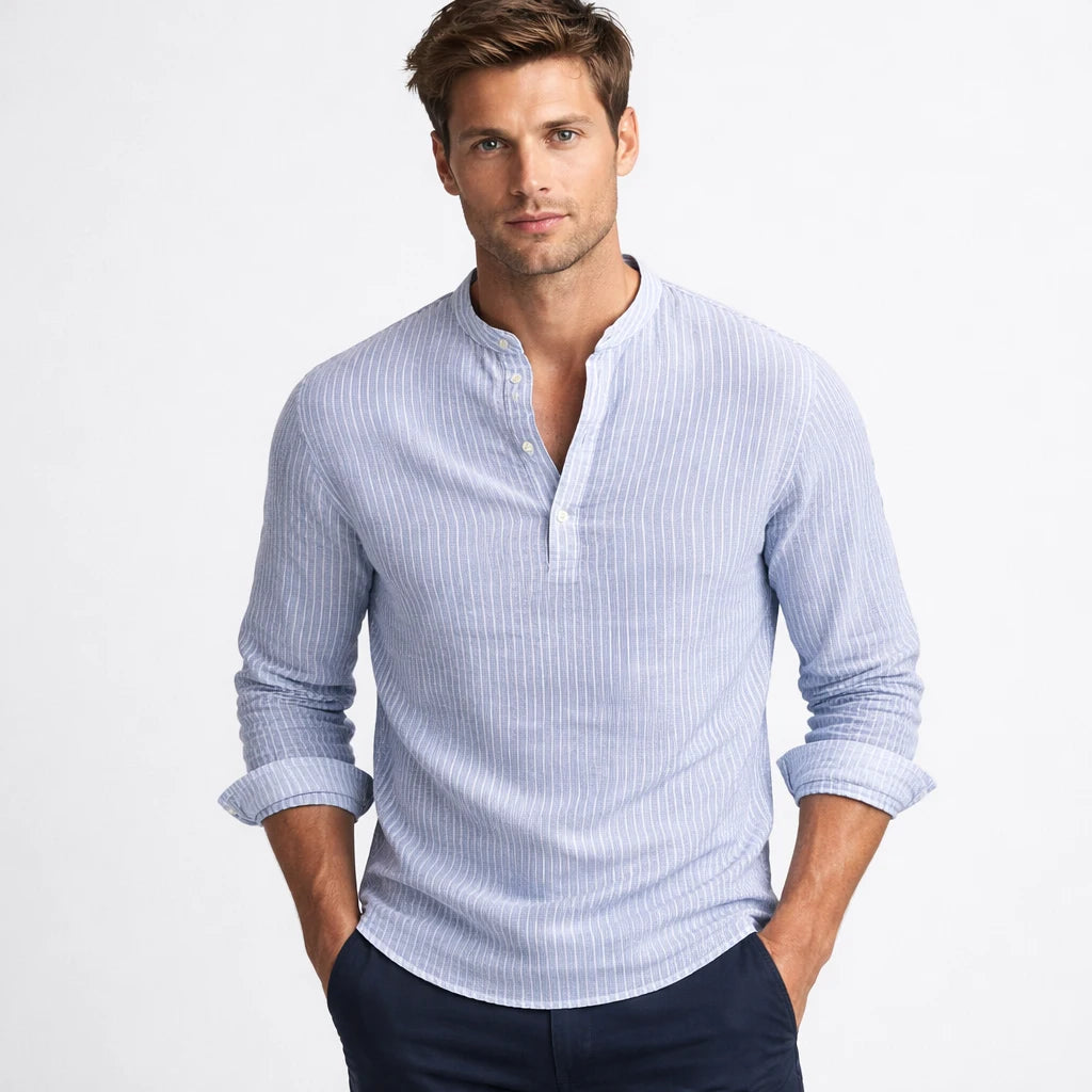 Men’s Long Sleeve Henley Shirt