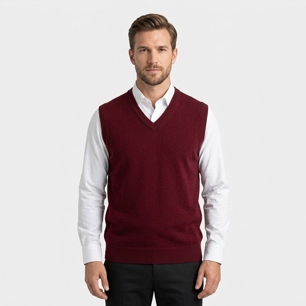 100% Merino Wool Sweater Vest - Fayymont Co