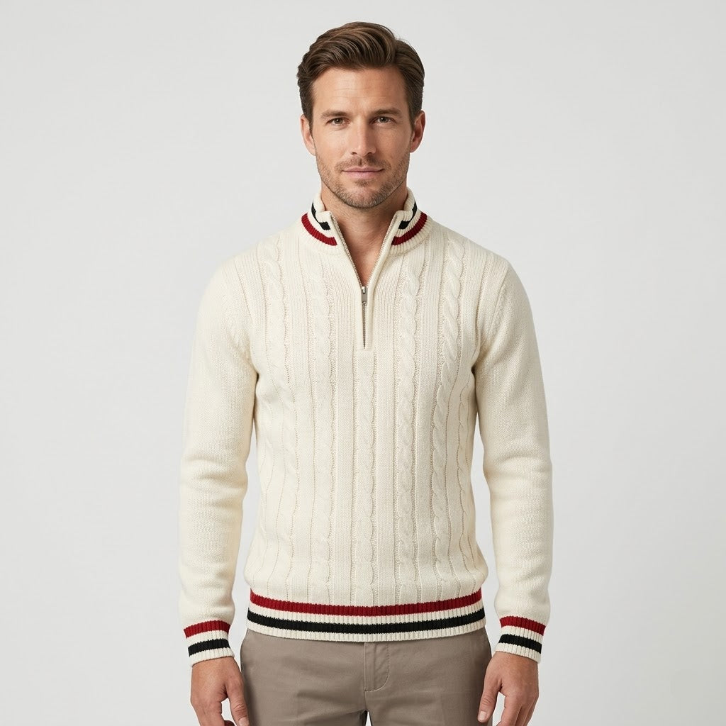 Essential Half Zip Turtleneck Sweater