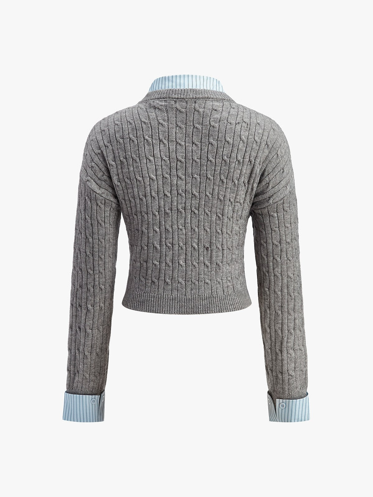 Women's 2 in 1 Button Knit Top — detail