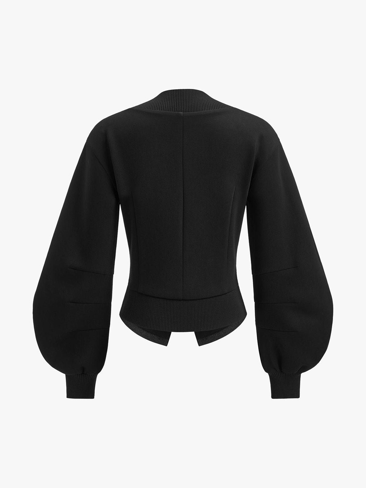 Women's 2 in 1 Lantern Sleeve Tweed Jacket — detail