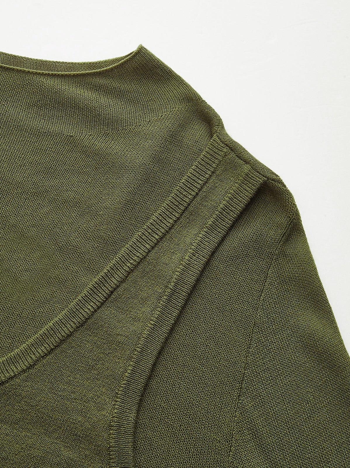 Women's 2 in 1 Long Sleeve Knit Top — full view