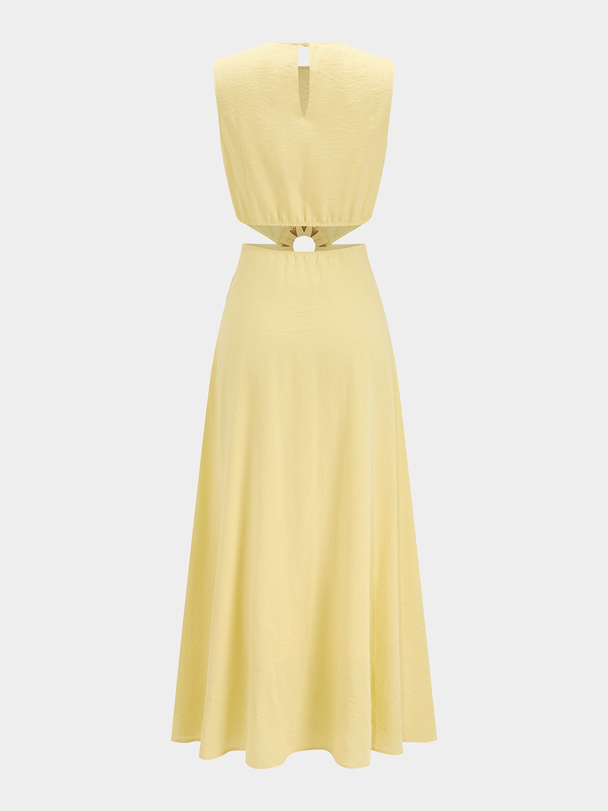 Women's Cutout Waist Sleeveless Maxi Dress — styled look