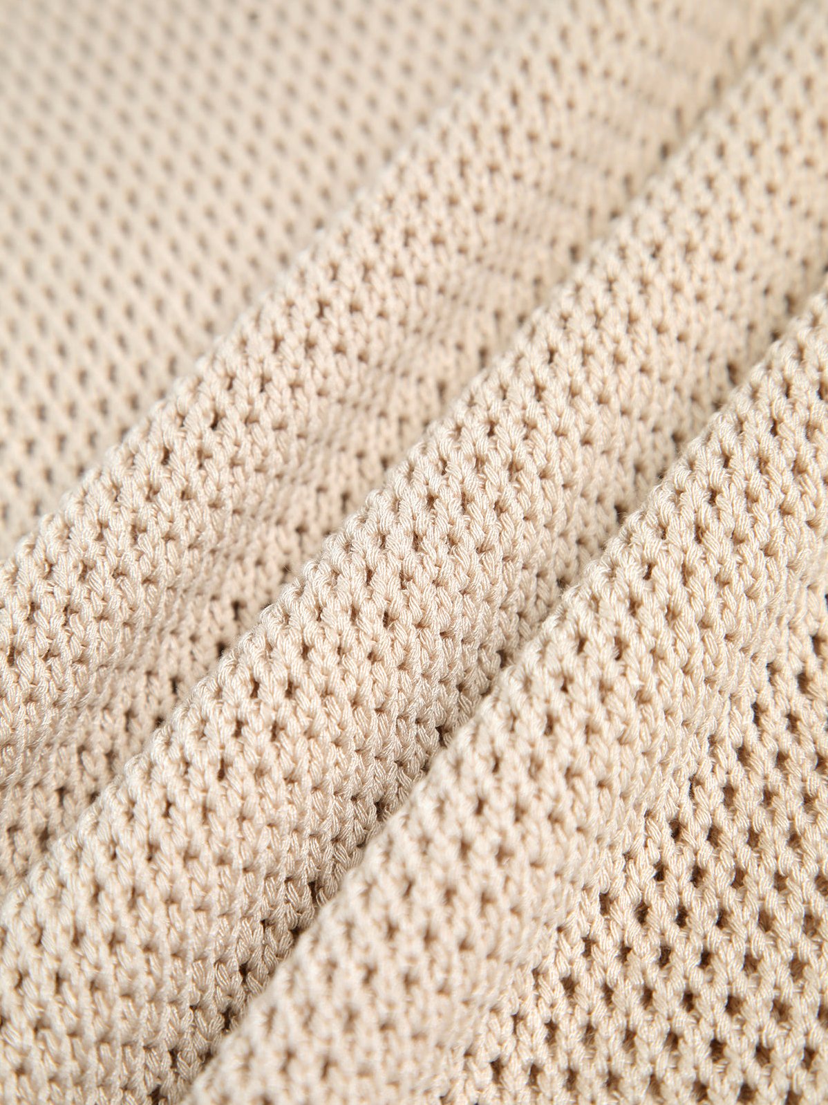 Women's Knit Hollow Solid Tank Top — back view