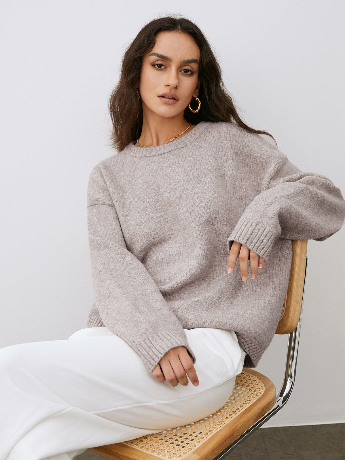 Women's Lightweight Cloud Weather Pullover Sweater — front view