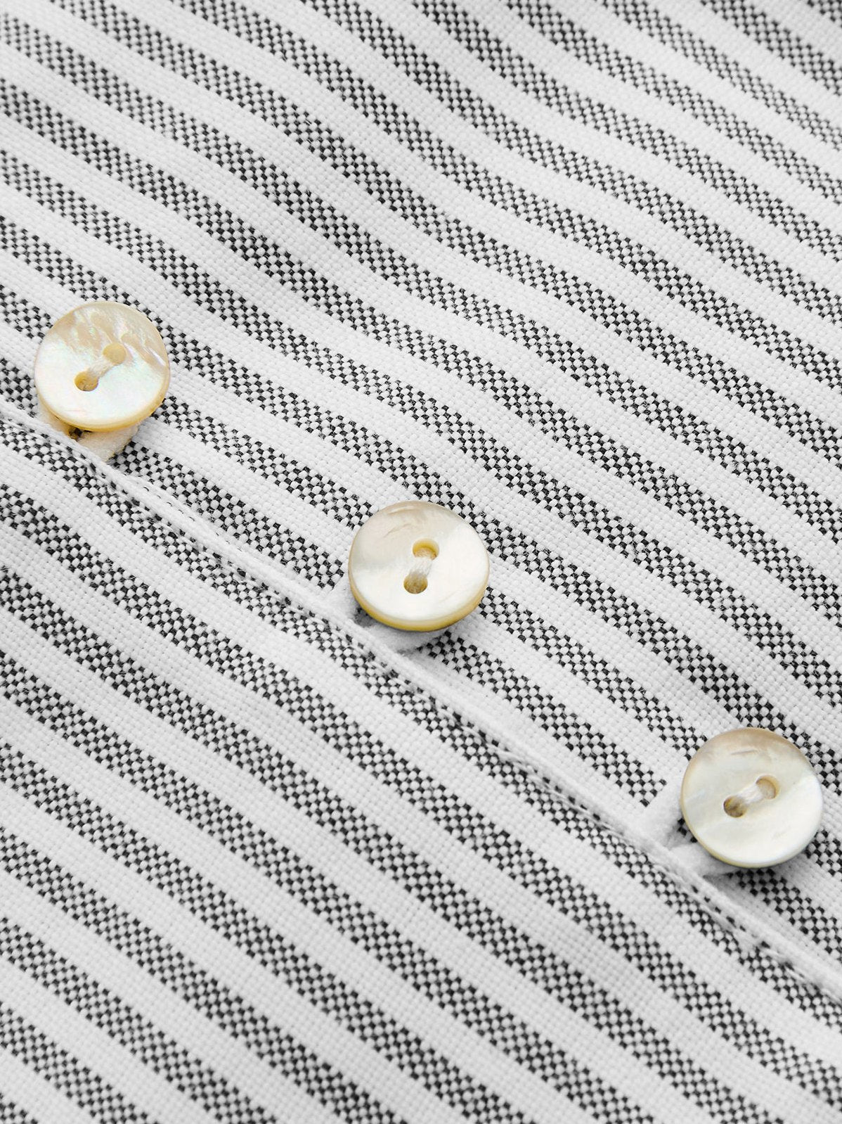 Women's Striped Lace Trim Button-Front Tank Top — close-up